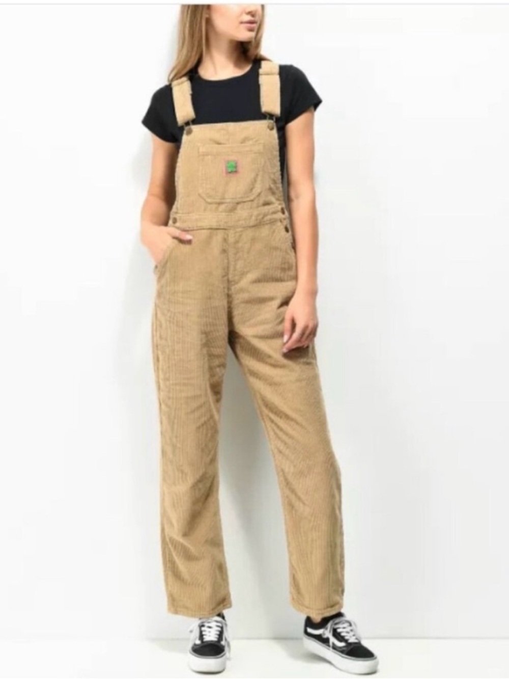 Empyre Corduroy Overalls in Light Brown